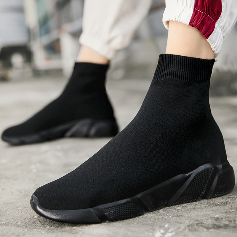 Mens Fashion Trainers - 2025, Frühlings-Turnschuhe für Herren, schwarze Slip-On-Freizeitschuhe