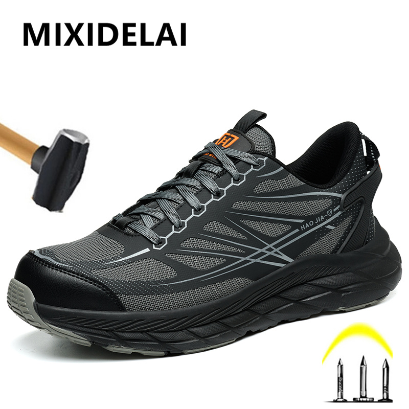 Men'S Fashion Videos - Modische Arbeitssneaker, Stahlkappenschuhe, Sicherheitsstiefel, Schutzschuhe, pannensichere,