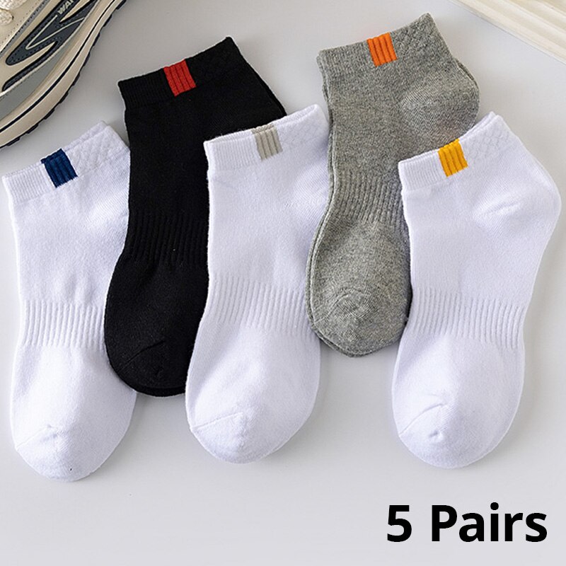 Socks Ankle Men - 5 Paar modische Stoff Standard Boots
