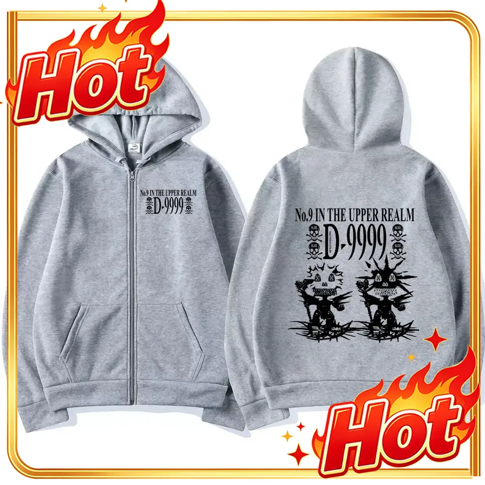 Mens Fashion Zip Up Hoodies - Schwedischer Rapper Bladee Skate Drain Gang