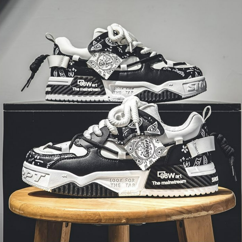 Mens Fashion Trainers - Modische Skate-Schuhe für Herren, atmungsaktive Laufschuhe,