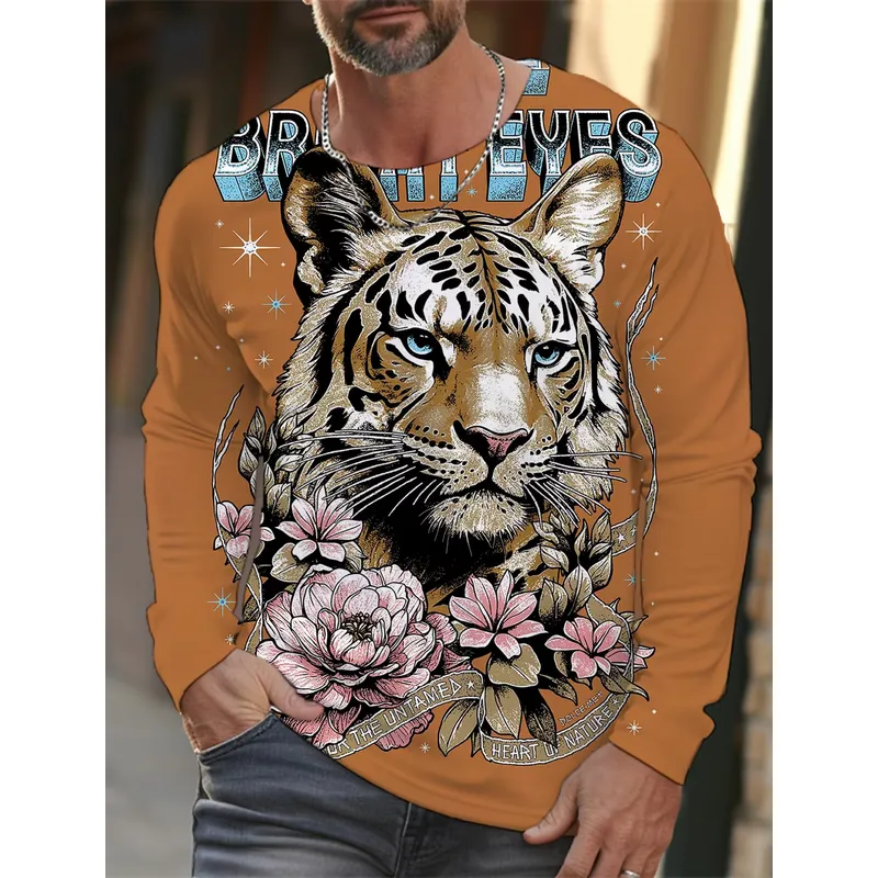 3D-Druck Lässiges Langarm-Herr – Mens Fashion Clothes Bewertung und Preis
