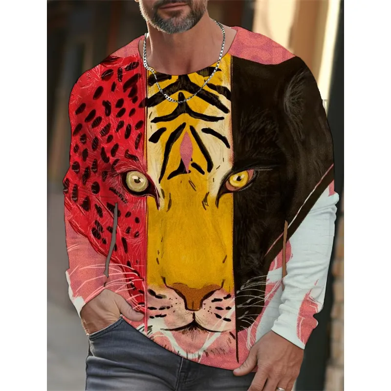 3D-Druck Lässiges Langarm-Herr – Mens Fashion Clothes Bewertung und Preis