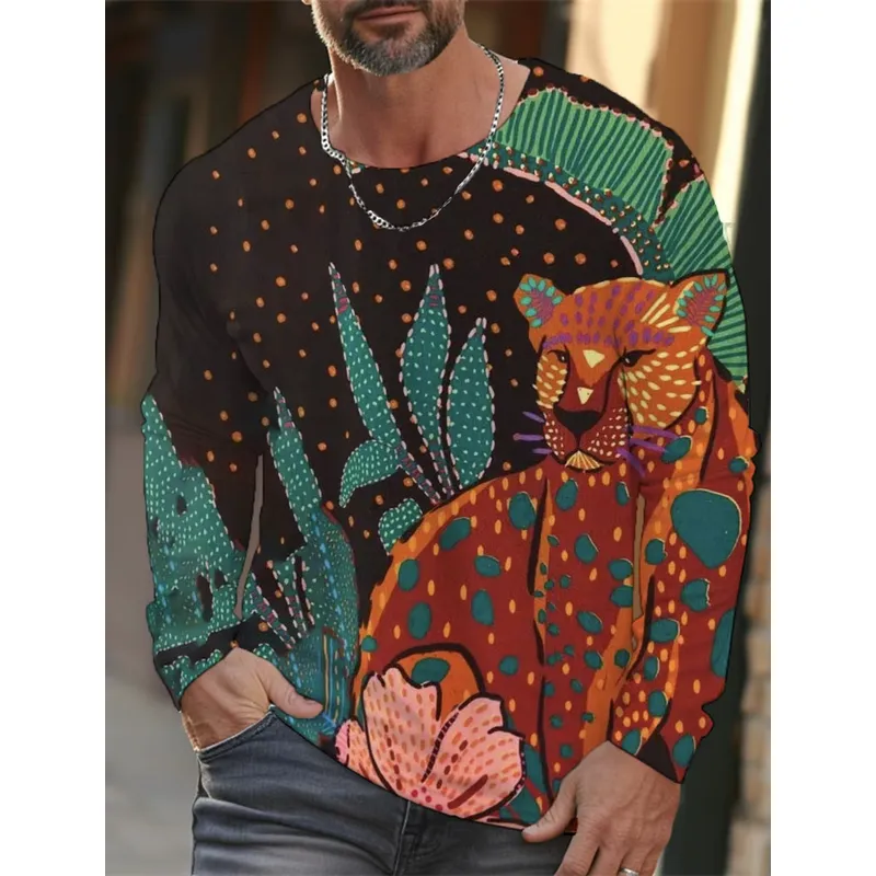 3D-Druck Lässiges Langarm-Herr – Mens Fashion Clothes Bewertung und Preis
