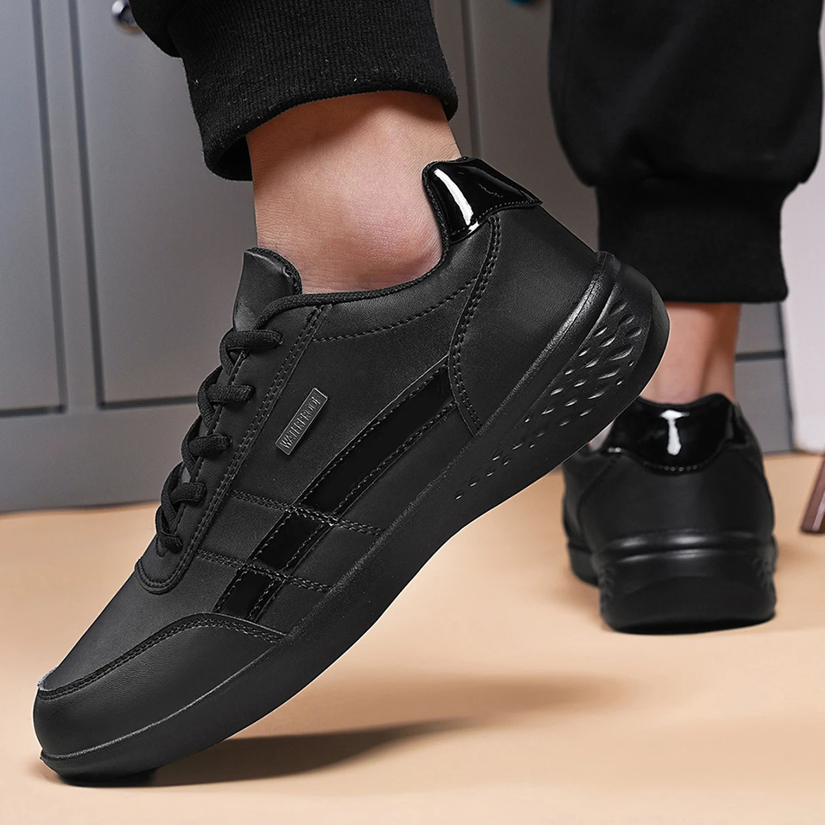 Leder PU Herrenschuhe Sneaker  – Mens Fashion Trainers Bewertung und Preis
