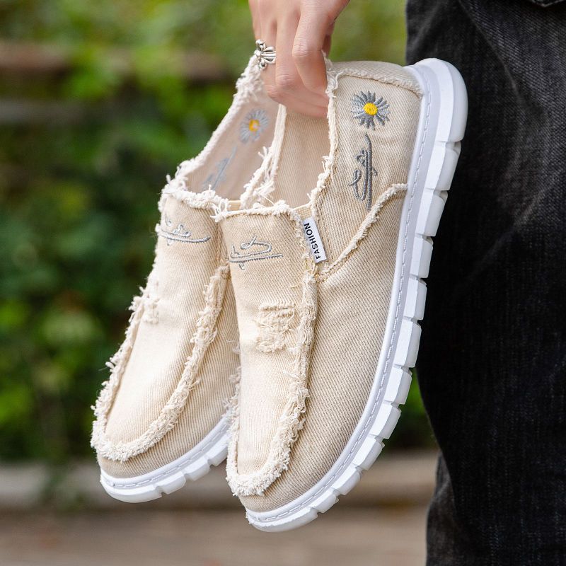 Modische bedruckte Canvas-Schu – Mens Fashion Trainers Bewertung und Preis