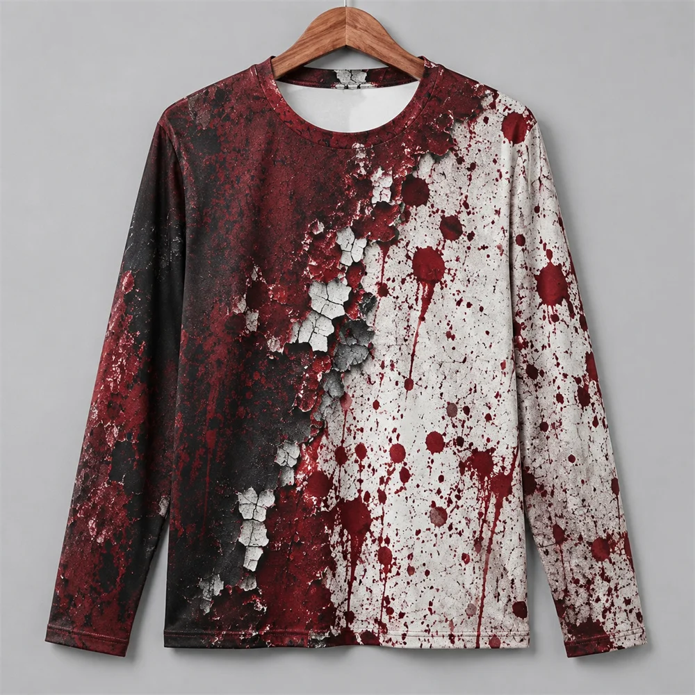 3D-Druck, Horror-Motiv mit rot – Men'S Fashion T Shirts Bewertung und Preis