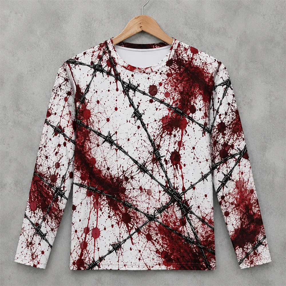 3D-Druck, Horror-Motiv mit rot – Men'S Fashion T Shirts Bewertung und Preis