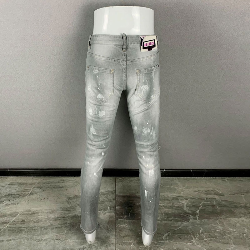 Modische neue Herrenjeans, zer – Men'S Fashion Grey Jeans Bewertung und Preis
