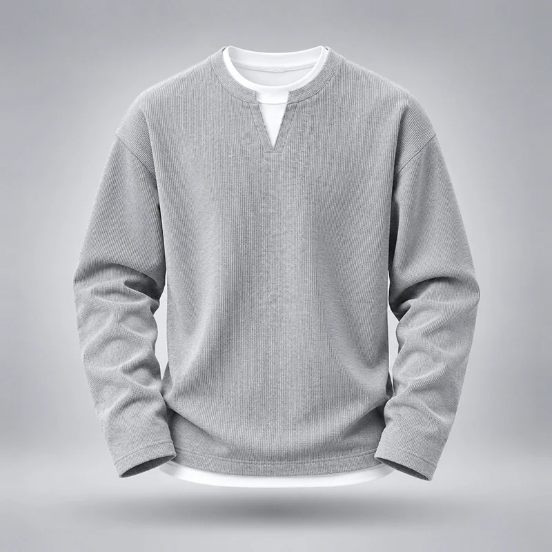 Herren Fake-Zweiteiler Langarm – Mens Fashion Summer Bewertung und Preis
