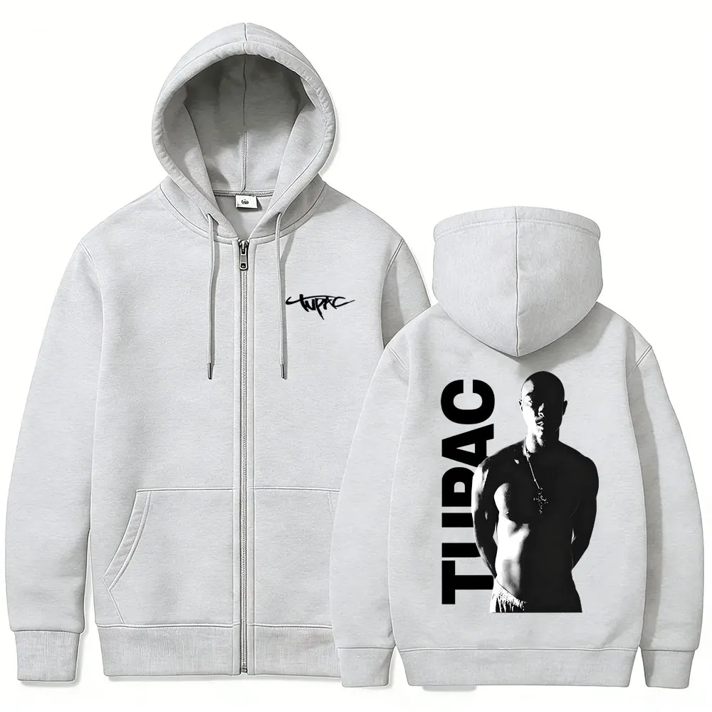 Rapper Tupac 2pac Reißverschlu – Mens Fashion Zip Up Hoodies Bewertung und Preis